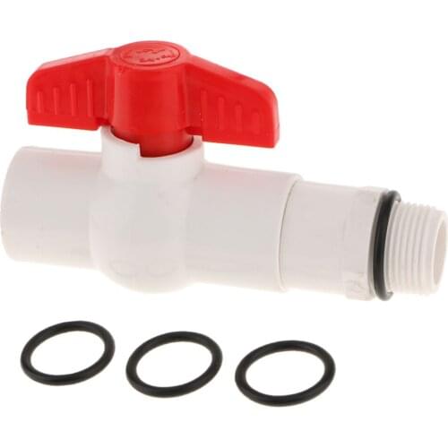 Drum Faucet with 3 Gaskets, 3/4'' Connection, UPVC Material, Straight Type, 25mm Outlet