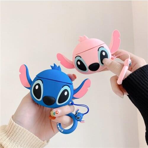 Disney AirPod Headset Protective Cover Mickey Apple Wireless Bluetooth Headset Shell Holder Silicone Anti-fall Storage Bag