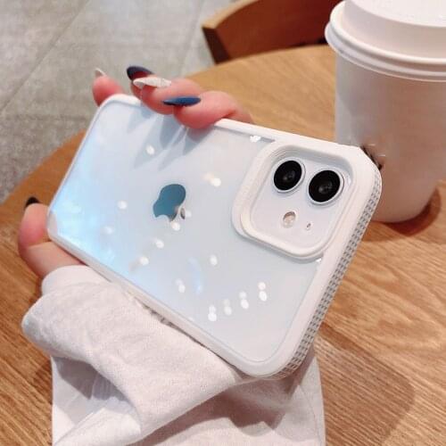 LOVECOM Candy Color Matte Phone Case For iPhone 12 Pro Max 11 Pro Max XS Max XR X 8 7 Plus Case Soft Acrylic Anti-drop Bumper