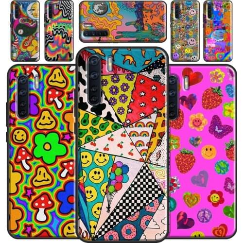 Indie Kids Aesthetic Hippie Art Case For OPPO A31 A53 A5 A9 2020 A52 A72 A83 A91 A93 A15 A3S A5S A1K Reno2 Z Phone Cover