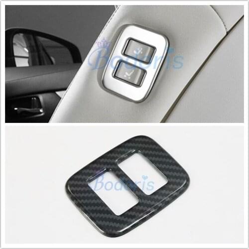 For Toyota Alphard VELLFIRE 30 2016-2019 Interior Carbon Fiber Color Rear Seat Adjust Switch Cover Trim Panel Car Accessories