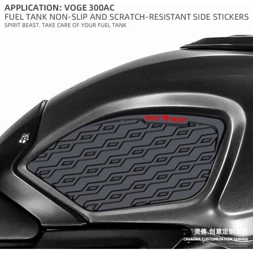 For VOGE 300AC Retro Motorcycle Fuel tank stickers Anti slip Sticker side Oil tank Scratch resistant Protector pad Decals