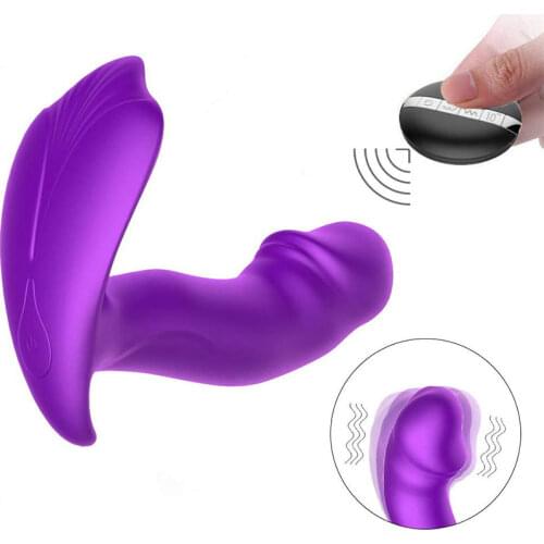 Dual Heating Motor Powerful Clitoris Vibrator Sex Toy for Women Clitoris Stimulator Vibrating Dildo Remote Vibrator Butterfly