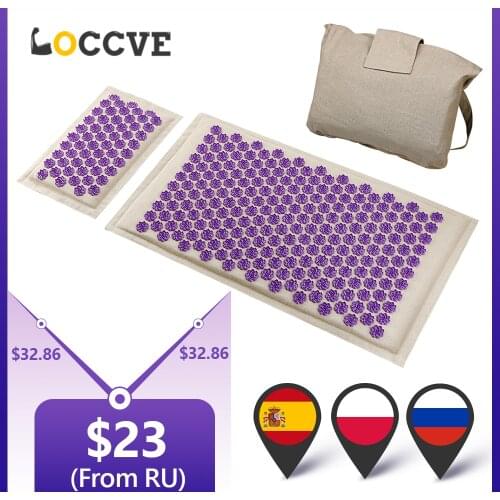 Coconut Massager Cushion Massage Yoga Mat Acupressure Relieve Stress Back Body Pain Spike Mat Acupuncture Mat