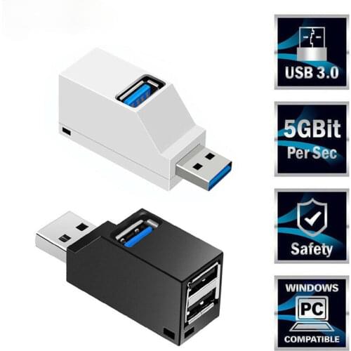 USB 3.0 Hub Adapter Extender Mini Multi USB Splitter for Computer Laptop Macbook PC Accessories High Speed 3 Ports USB 2.0 Hub