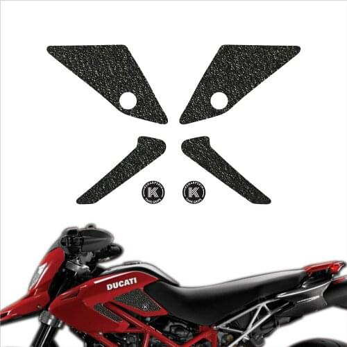 Fuel tank pad traction side sticker KSHARPSKIN petrol knee decals tank grip for DUCATI 08-12 HYPERMOTARD