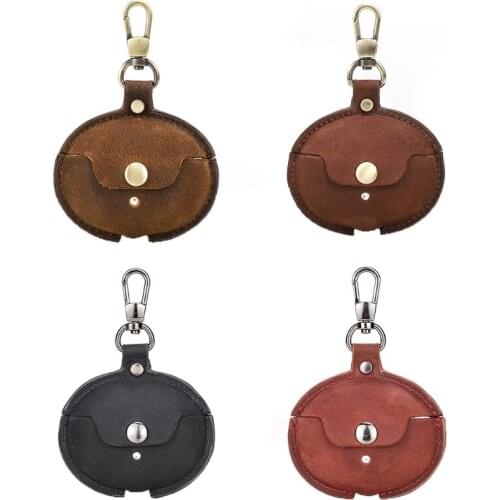 Leather Case Cover Compatible with -HUAWEI FreeBuds 4i Earbuds Charging Case Retro Stylish Protective Carrying Case