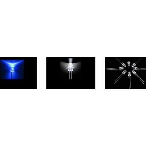 Mix 5mm candle flickering led diode accessories for holiday lighting