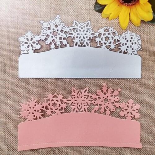 150*80mm snowflake adge new Metal Cutting Dies Scrapbooking DIY Album Paper Card Craft Embossing stencil Dies