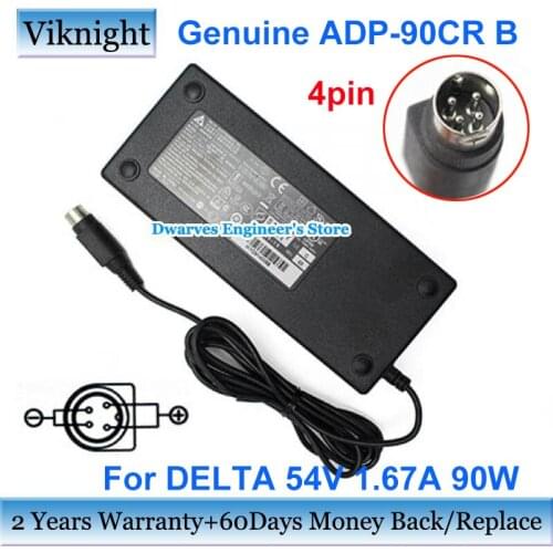 Genuine Delta ADP-90CR AC Adapter Power Supply ADP-90DR B 54V 1.67A 90W Laptop Charger 4 Pin