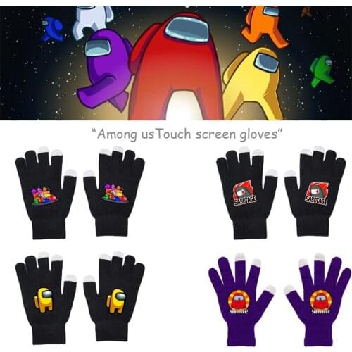 Among Us Unisex Touchscreen Winter Thermal Warm Cycling Bicycle Bike Outdoor Camping Hiking Motorcycle Gloves Sports Full Finger