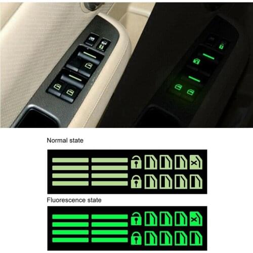 Window Button Car Sticker Console Switch Universal Waterproof Interior