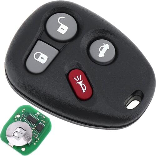 4 Buttons 315MHZ Durable Keyless Entry Car Remote Key Shell Case ABO1502T fit for Chevrolet Impala Monte Carlo 2001 - 2005