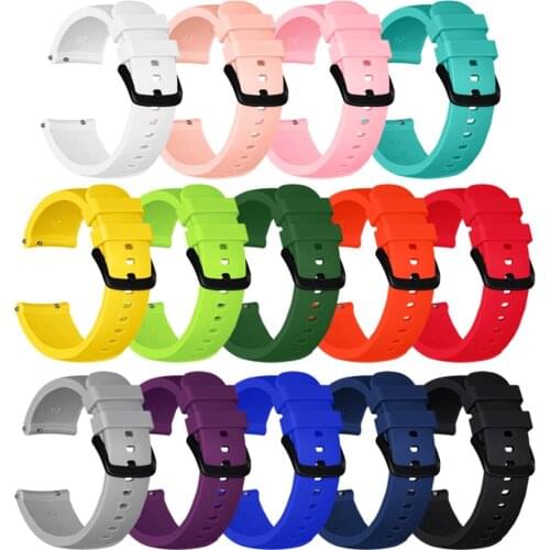 Soft Silicone Smart Watch Bands Wristband For Samsung Gear Sport Strap Replacement Black Pin Clasp Outdoor Sports Watch Band