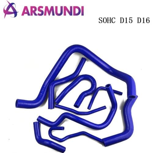 Silicone Radiator Coolant Hose,Silicone hose kit For Honda CIVIC SOHC D15 D16 EG EK 92-00 /9 Pcs