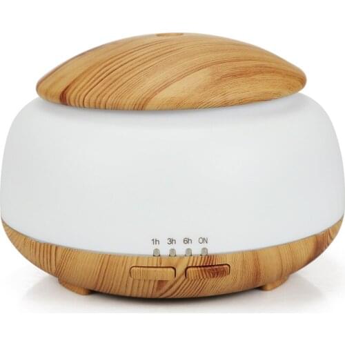 300ml Essential Oil Diffuser Wood Grain Ultrasonic Aroma Cool Mist Humidifier for Office Home Bedroom Baby Room Study Yoga Spa