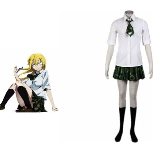 High-Q Unisex Anime Cos BTOOOM!HIMIKO Mimori Suzuko Cosplay Costumes Uniform Set