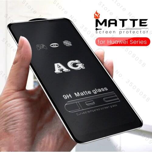 Matte frosted screen protector protective glass for huawei p20 pro p 20 30 40 p30 p40 lite light p smart 2019 safety armor films