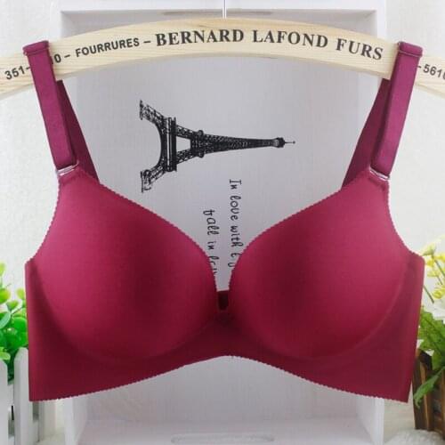 DeRuiLaDy Deep V Brand Women Large Cup Bras Sexy Underwear Adjustable Seamless Brassiere Cheap Lingerie Plus Size Push Up Bra
