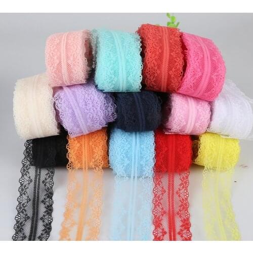 10yards/lot 40mm Lace Ribbon Trim Fabric Patchwork Embroidered Lace Trim For Sewing Decoration african lace fabric