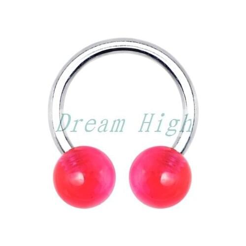 Wholesale Horseshoe Circular Barbell Fashion Body jewelry 100pcs/lot Free Shipping