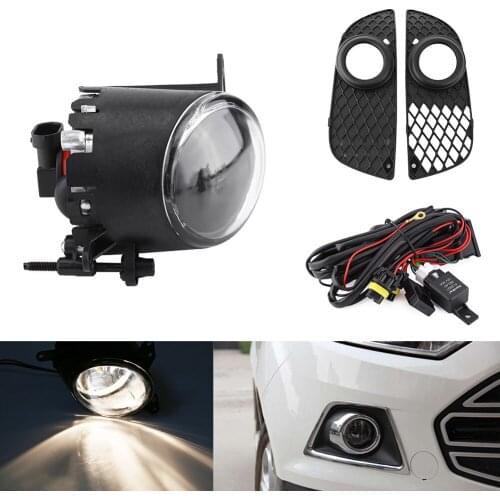 2Pcs Car Front Bumper Grille Fog Light Lamp With Switch Kit For Mitsubish Lancer 08-13