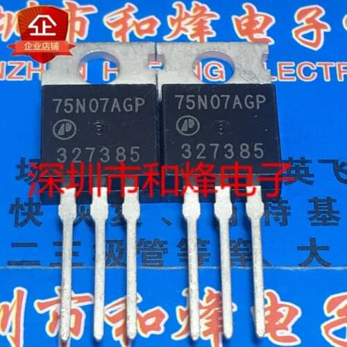 5 Pieces) 75N07AGP AP75N07AGP TO-220 / IRFZ44N 55V 49A / IRF135B203 135V 129A / 02N60C3 SPP02N60C3 650V 1.8A TO-220