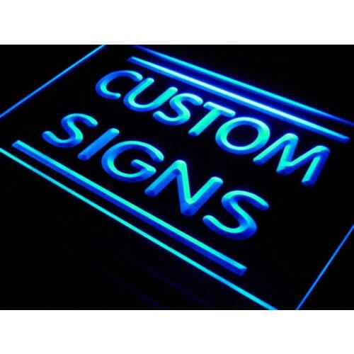 7 Sizes Multi Color Remote Control Custom Neon Signs Design Your Own LED Neon Signs Rectangle Round Shape