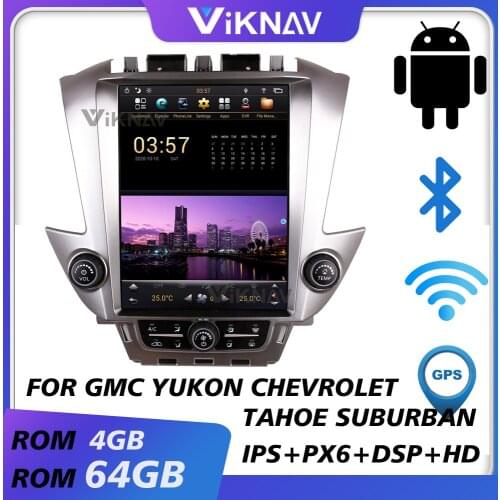 Car gps multimedia player for GMC Yukon Chevrolet Tahoe Suburban 2015-2021 android auto radio car audio vertical screen