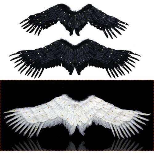 Angel Feather Wing Costume Cosplay Fairy Night Fancy Dress Photo Props Adult Children Party Event Halloween Christmas Xmas