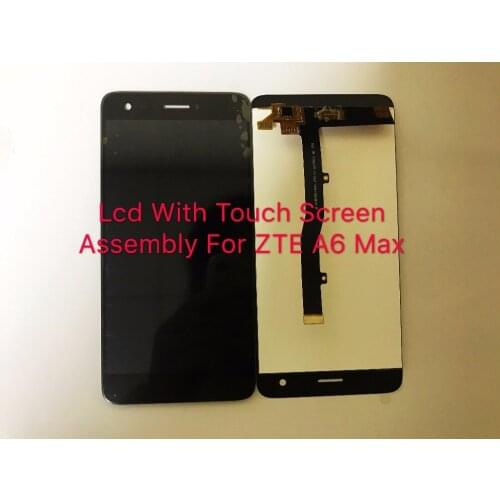 DGGROWING 10 PCS/Lot Original Quality Black LCD Screen With Sensor Touch Screen Digitizer Assembly For ZTE Blade A6 Max +Tools