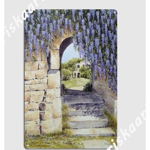 Wild About Wisteria Poster Metal Plaque Cinema Garage Club Bar Funny Plaques Tin sign Posters