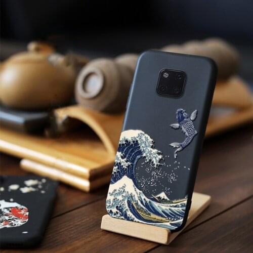 For Huawei Mate 30 Pro 20 Pro 20X P20 P30 Case 3D Relief Matte Soft Back Cover for Huawei Mate30 LICOERS Official Case Funda