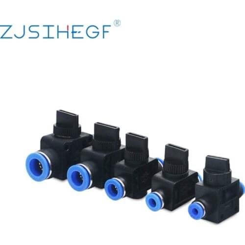 HVFF Air Fittings Pneumatic Parts Connector 4mm 6mm 8mm 10mm 12mm Quick Push For Hose Tube Fitting Limiting Speed Control
