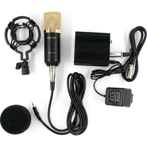 BM 700 Condenser Microphone Studio Wired Computer Mic BM700 NB-35 Holder For Microphone For kareoke PC Laptop