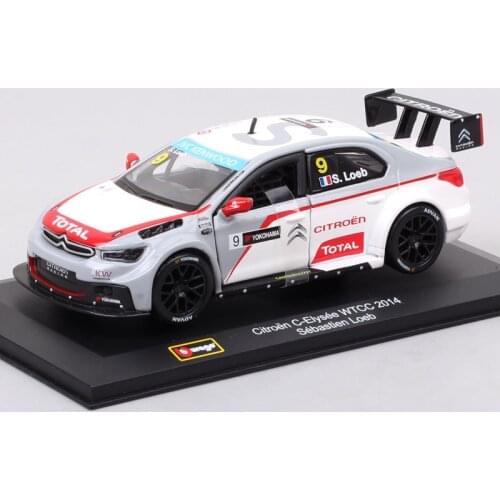 Bburago 1/32 Scale Citroen C-Elysee Wtcc 2014 #9 Sebastian Loeb DS3 WRC #2 Mikko Hirvonen Diecast Vehicle Model Car Toy Replicas