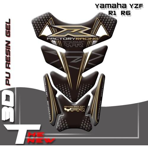 New Motorcycle 3D Sticker Decal Emblem Protection Tank Pad Cas Cap Fish Bone Sticker For Yamaha YZF R1 R6