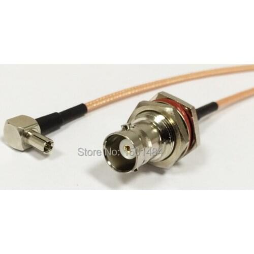 New BNC Female Jack Connector Switch TS9 Convertor RG316 Wholesale Fast Ship 15CM 6" Adapter