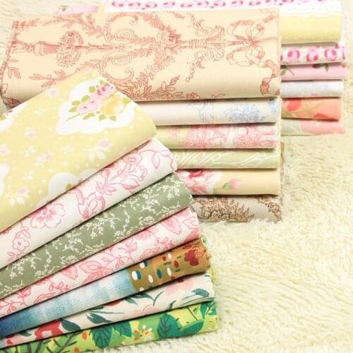 Half Meter 100% cotton canvas coarse fabric with Northern Europe print, handmade DIY bag sofa pillow sewing tissue T620