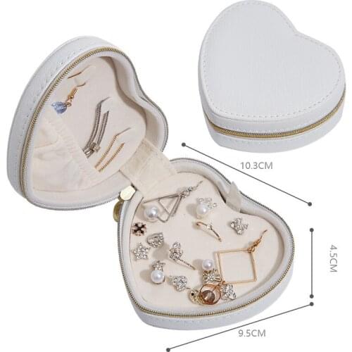 Bring high-end heart-shaped jewelry box creative jewelry storage box earrings earrings earrings bracelet storage gift box