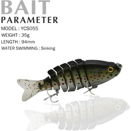 Muti -Fish Lure 94mm/35g Singking hard lure Swim Crank baits Handmade fake bait Comes with scent to attract fish