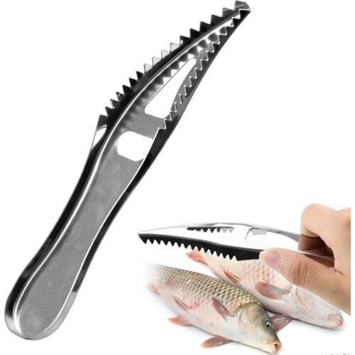 Fish Scale Planer Peeler Remover Scaler Brush Stainless Steel Fish Skin Scraper Cooking Tools Kitchen Accessories Seafood Tools