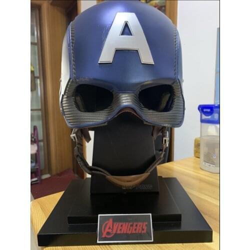 Hasbro Avengers Super Hero Captain America Helmet 1/1 Cosplay Action Figure Wearable Helmet Model Toys Collection Model Toy