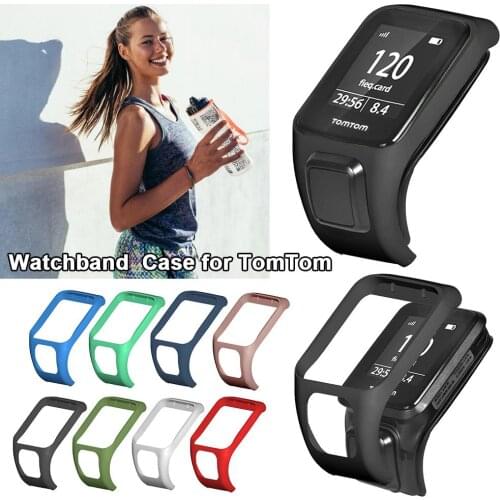 Silicone Watchband Case for TOMTOM Runner 3 Wrist Band Bracelet Strap Cardio Case for Adventure Series 2/ 3 Runner 2 3 Golfer 2
