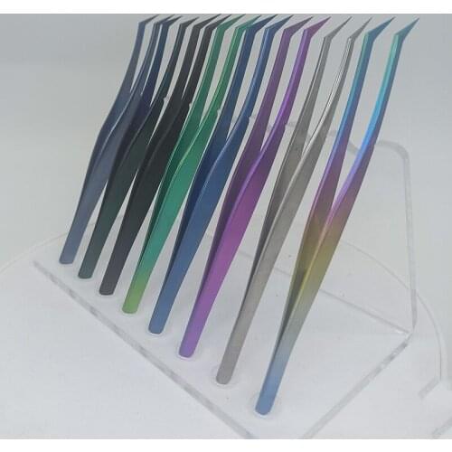 Precision Industrial Grade Multiple Colour Stainless Steel Curved Tweezer Clamps Medical For Electronic Mobile Phone Repair Tool