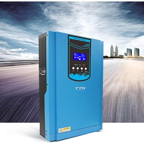 TTN hybrid off grid 5kw 48V 220V solar inverter with 80A mppt charge controller
