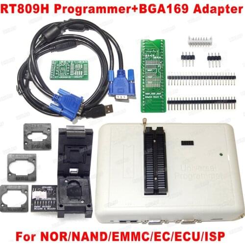 RT809H Universal Programmer with BGA169 Adapter RT-BGA169-01 Better Than RT809F TL866II Plus Programmer