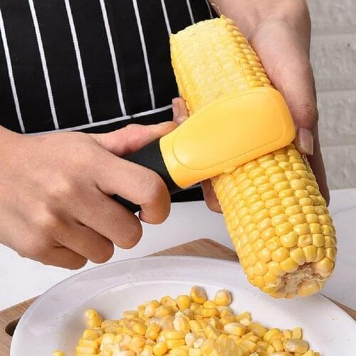 Stainless Steel Corn Stripper Creative Hand Corn Grain Separator Thresher Cutter Thresher Corn Stripper Cooking Kitchen Gadget