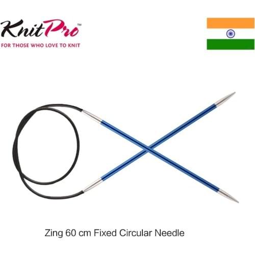Knitpro Zing 60 cm Fixed Circular knitting Needle Colourful