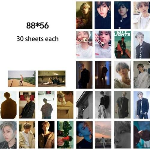 30Pcs/Set EXO BAEKHYUN:SOLO UN Village LOMO Card Gift Fans Collection